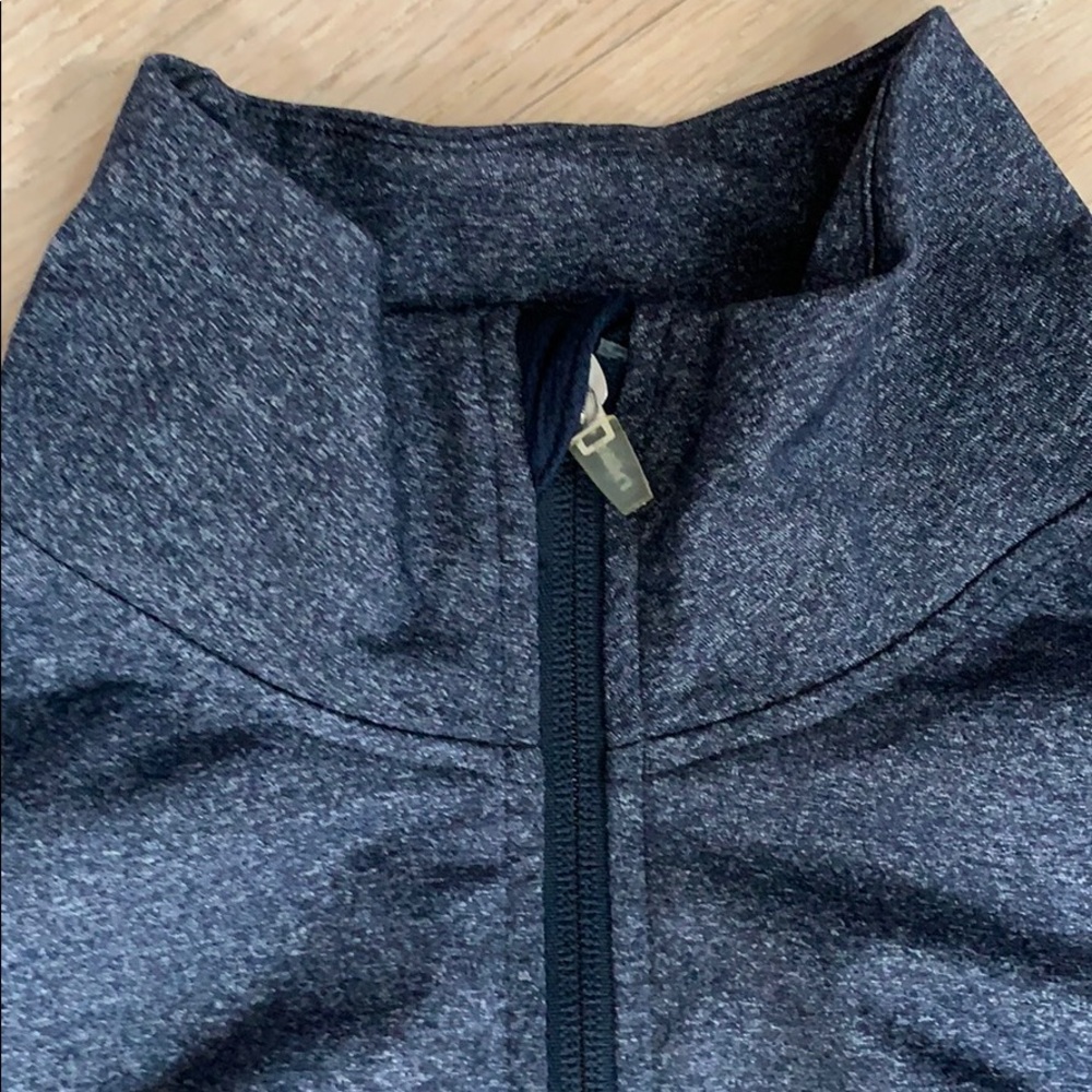 NWOT Old Navy Active Heathered Blue Zip Up - Picture 6 of 10